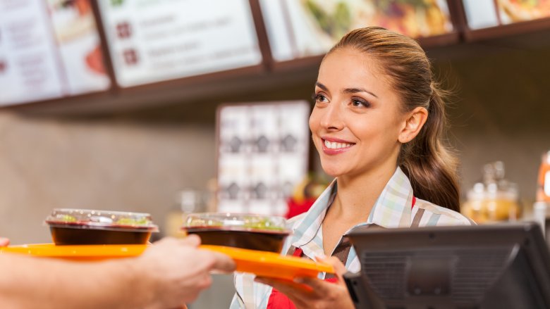 A woman working in fast food | Active shooter preparedness